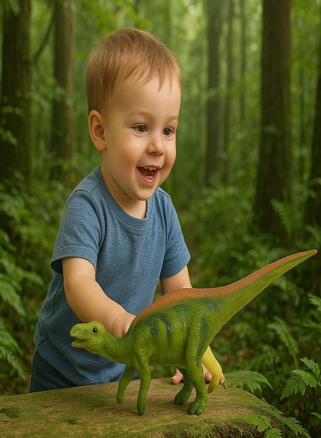 DTR Creation Iguanodon Dinosaur Toy with Sound ? 21 cm Realistic Green Dino Figure | Prehistoric Animal Toy with Piku Piku Music | Fun Collectible Pack-of-1 - Image 4